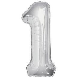 34 inch-es 1 Ezüst - Silver Számos Super Shape Fólia Lufi