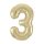 34 inch-es 3 Arany-Gold Számos Super Shape Fólia Lufi