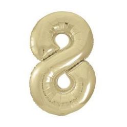 34 inch-es 8 Arany-Gold Számos Super Shape Fólia Lufi