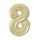 34 inch-es 8 Arany-Gold Számos Super Shape Fólia Lufi
