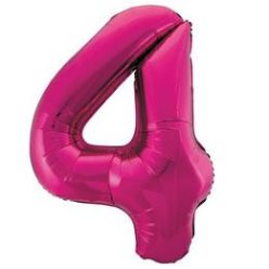   34 inch-es 4 Rózsaszín - Pink Számos Super Shape Fólia Lufi