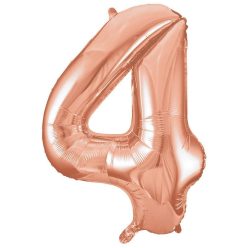   34 inch-es 4 Rózsaarany - Rose Gold Számos Super Shape Fólia Lufi