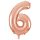 34 inch-es 6 Rózsaarany - Rose Gold Számos Super Shape Fólia Lufi