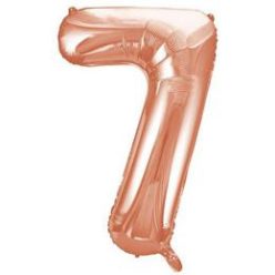   34 inch-es 7 Rózsaarany - Rose Gold Számos Super Shape Fólia Lufi
