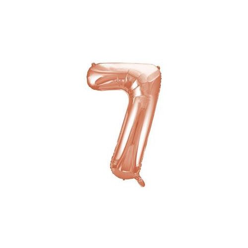 34 inch-es 7 Rózsaarany - Rose Gold Számos Super Shape Fólia Lufi
