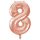 34 inch-es 8 Rózsaarany - Rose Gold Számos Super Shape Fólia Lufi