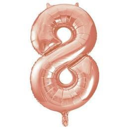 34 inch-es 8 Rózsaarany - Rose Gold Számos Super Shape Fólia Lufi