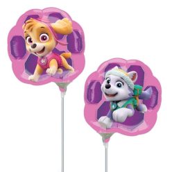   Mancs Őrjárat - Paw Patrol Skye & Everest Mini Shape Fólia Lufi (5 db/csomag)