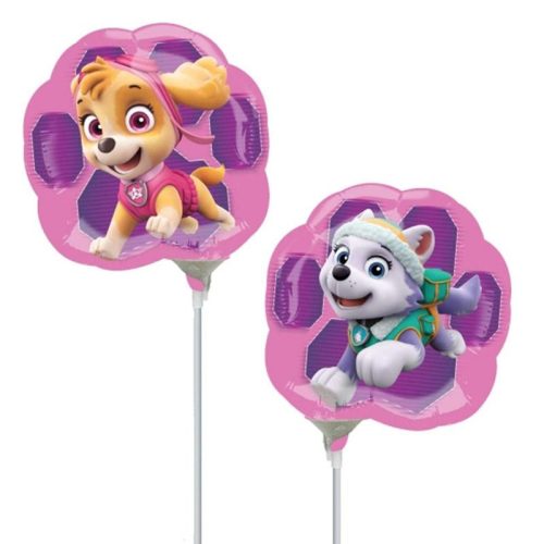 Mancs Őrjárat - Paw Patrol Skye & Everest Mini Shape Fólia Lufi (5 db/csomag)