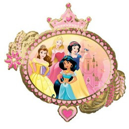 Hercegnők - Princess Once Upon A Time Super Shape Fólia Lufi