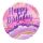 18 inch-es Birthday Watercolor Marble Szülinapi Fólia Lufi
