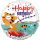 18 inch-es Happy Tiger Birthday Szülinapi Fólia Lufi