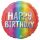 18 inch-es Happy Bday Silver Ombre Szülinapi Fólia Lufi