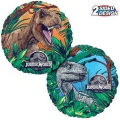   18 inch-es Jurassic World T-rex és Velociraptor Két Oldalú Dínó Fólia Lufi