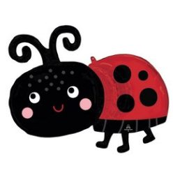 Katicabogár - Happy Ladybug Super Shape Fólia Lufi