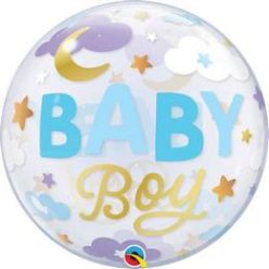   22 inch-es Baby Boy Sweet Dreams Bubble Lufi Babaszületésre