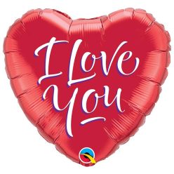   18 inch-es I Love You Script (Feliratos) Modern Szerelmes Fólia Lufi