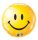 18 inch-es Sárga Mosolygós Arc - Smile Face Yellow Fólia Lufi