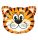 30 inch-es Tickled Tiger - Tigris Fej Fólia Lufi