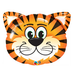 30 inch-es Tickled Tiger - Tigris Fej Fólia Lufi