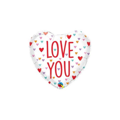 18 inch-es Love You Little Hearts Szív Fólia Lufi Valentin-napra