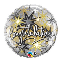   18 inch-es Gratulálunk -  Congratulations Elegant Fólia Lufi
