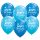 11 inch-es Birthday Sparkle Dark Blue & Robin's Egg Blue Szülinapi Lufi