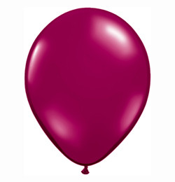 5 inch-es Sparkling Burgundy Kerek Lufi 