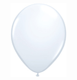 5 inch-es White (Standard) Kerek Lufi