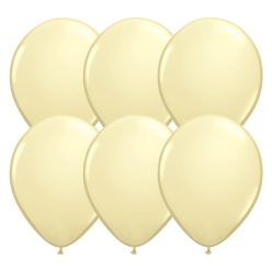 11 inch-es Ivory Silk (Fashion) Kerek Lufi