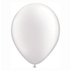 11 inch-es Pearl White Kerek Lufi