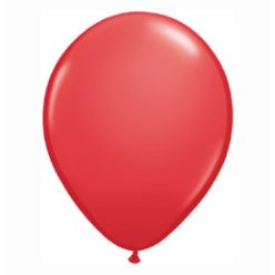 11 inch-es Red (Standard) Kerek Lufi