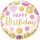 18 inch-es Birthday Pink & Gold Dots Szülinapi Fólia Lufi