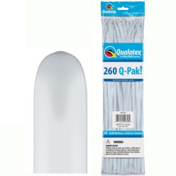 260Q White (Standard) Q-Pak Party Modellező Lufi