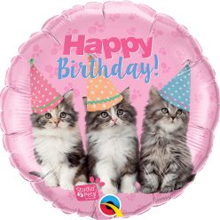   18 inch-es Studio Pets - Birthday Kittens Szülinapi Fólia Lufi