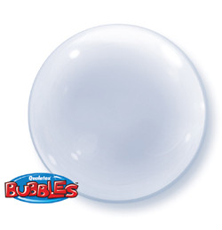 24 inch-es Clear - Átlátszó Deco Bubble Lufi