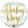 18 inch-es Baby Boy Blue Stripes Fólia Lufi Babaszületésre