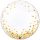 24 inch-es Arany Konfetti Pöttyös Mintás Deco Bubble Lufi