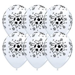 11 inch-es Soccer Balls White - Focilabdás Lufi