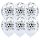11 inch-es Soccer Balls White - Focilabdás Lufi