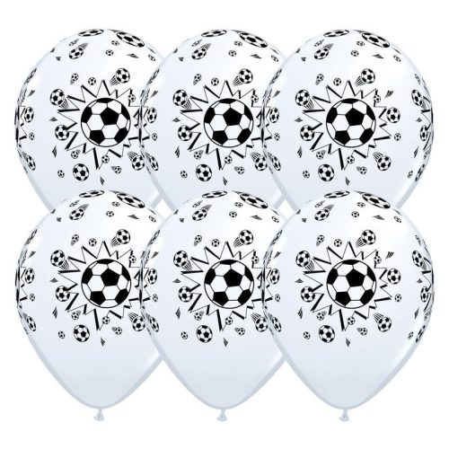 11 inch-es Soccer Balls White - Focilabdás Lufi