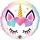 18 inch-es Unicorn Eyelashes Fólia Lufi