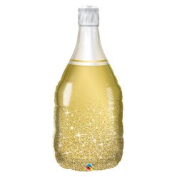   39 inch-es Arany Pezsgősüveg - Golden Bubbly Wine Fólia Lufi