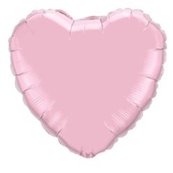   18 inch-es Gyöngyház Rózsaszín - Pearl Pink Szív Fólia Lufi