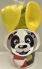 Homokozó vödör panda ,tigris (szita+kanna+gereblye+lapát+forma) 
