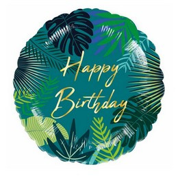 18 inch-es Tropical Birthday Szülinapi Fólia Lufi