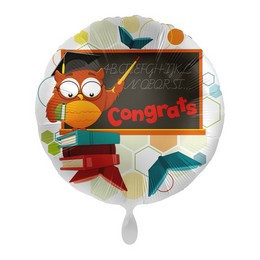 17 inch-es Congrats Feliratú Ballagási Fólia Lufi