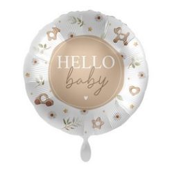 17 inch-es Hello Baby Feliratú Fólia Lufi