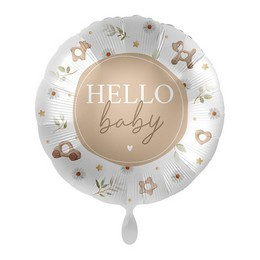 17 inch-es Hello Baby Feliratú Fólia Lufi