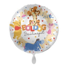 17 inch-es Micimackó - Winnie The Pooh Birthday Szülinapi Fólia Lufi